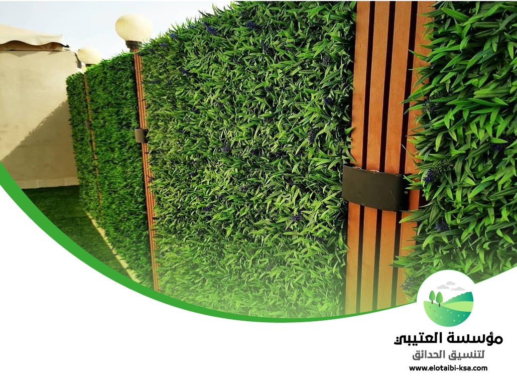 تركيب عشب جداري شرق الرياض
