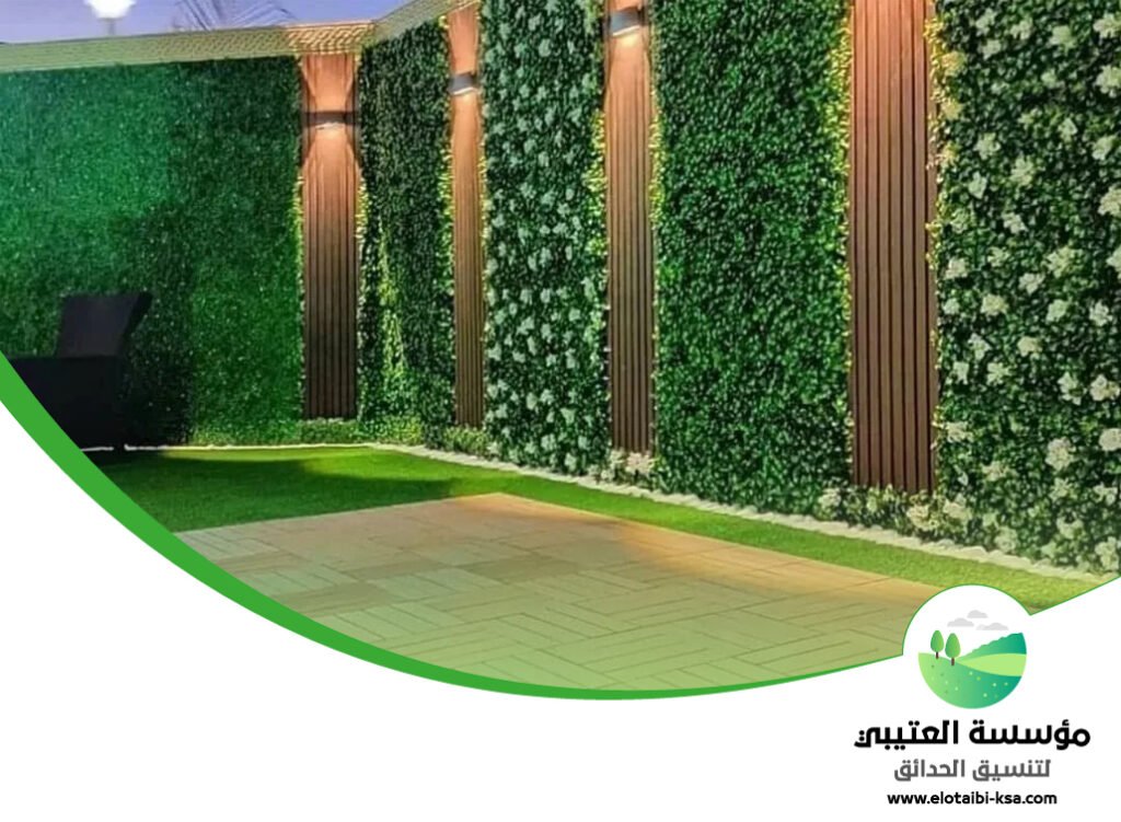 تركيب عشب جداري شرق الرياض